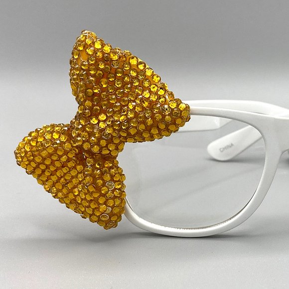 Girls' Fashion Glasses with Gold Bow - Picture 4 of 5
